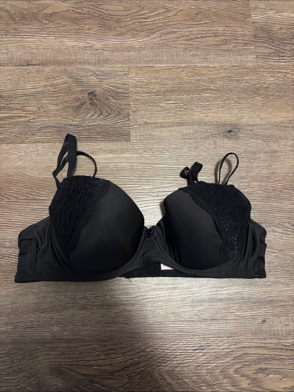 paris pink lace bra